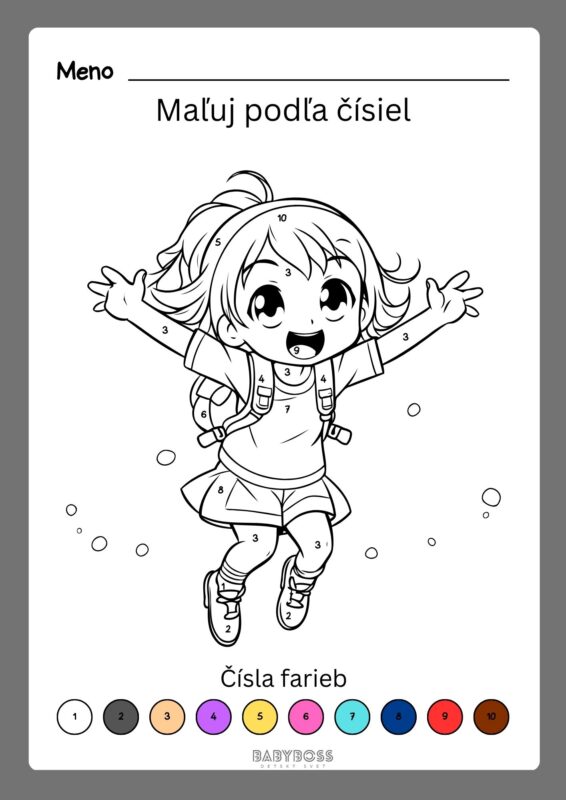 Maľuj podľa čísel