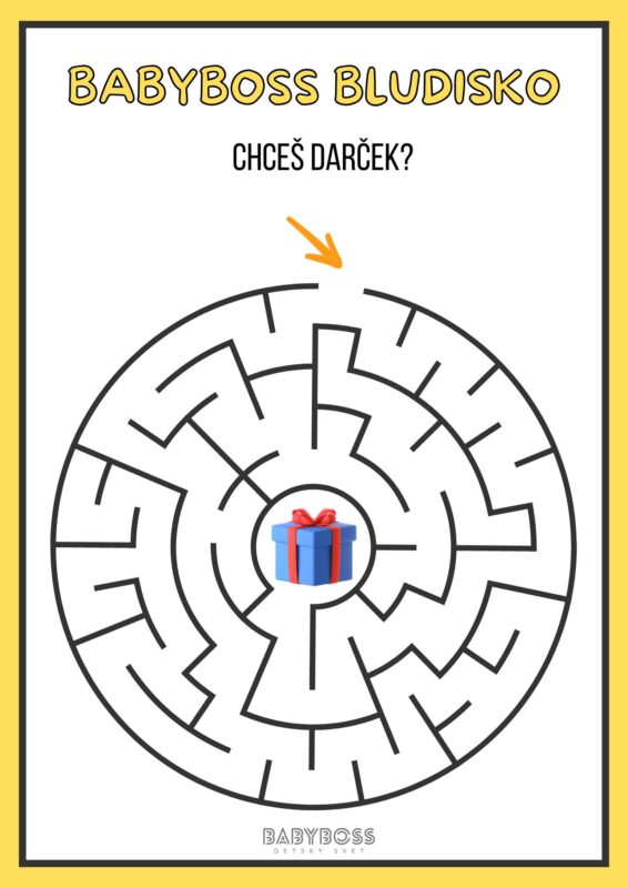 Nájdi v bludisku cestu k darčeku