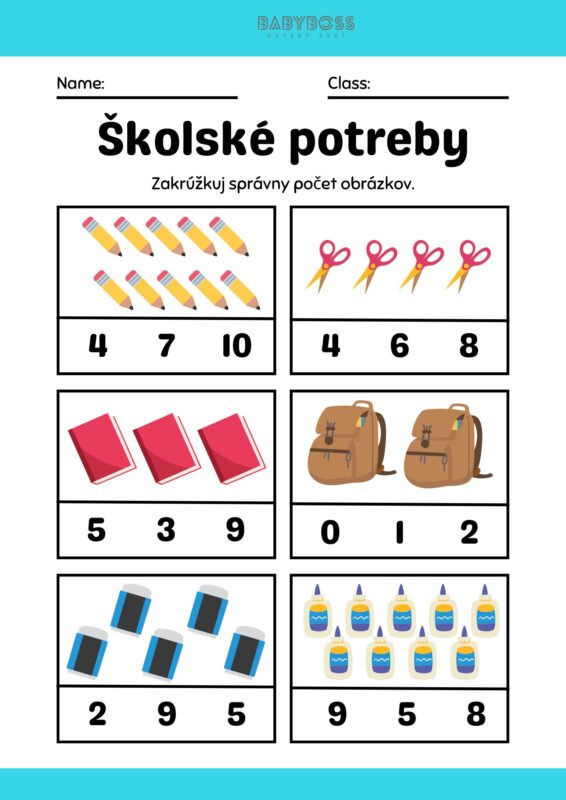 Koľko predmetov vidíš na obrázku?