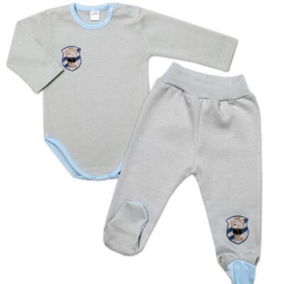 2-dielna sada G-baby body dl. rukáv + polodupačky Fotograf, šedá, vel. 68