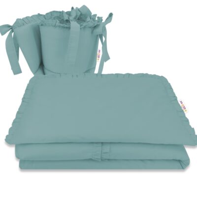 3-dielna sada mantinel s obliečkami, Royal - tm. mäta