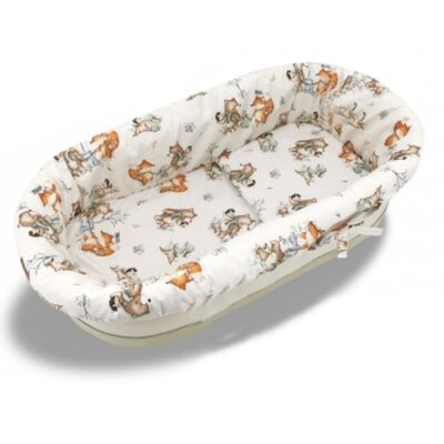 3D sada do koša, kočíka - bavlna, Friends time - latte