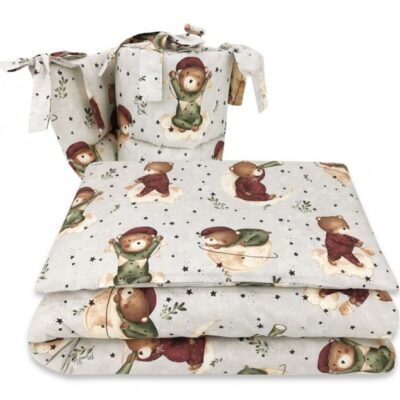 6-dielna výhod. sada s darčekom pre bábätko, 135 x 100 cm, Teddy and Moon, béžová