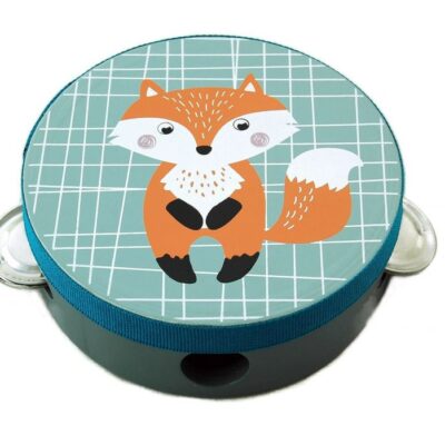 Adam Toys: Detská tamburína Líška (modrá)