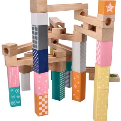 Adam Toys: Drevená guličková dráha (53 dielikov)