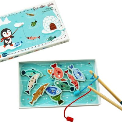 Adam Toys: Drevená hra Tučniak na rybách