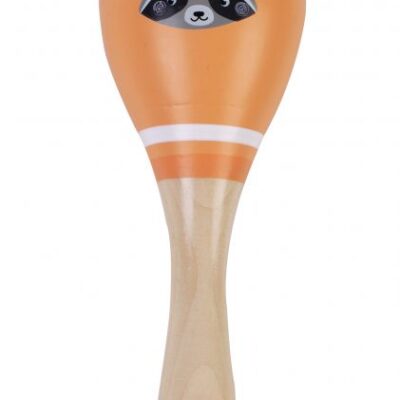 Adam Toys: Drevená rumba guľa Mýval (oranžová)