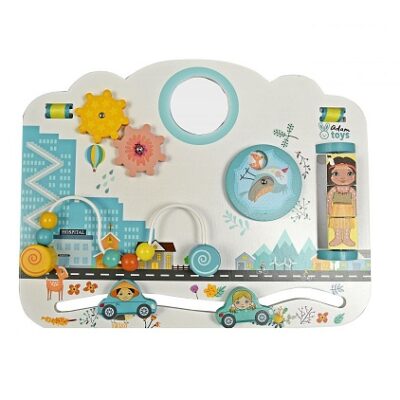 Adam Toys: Drevená závesná tabuľa Mestečko