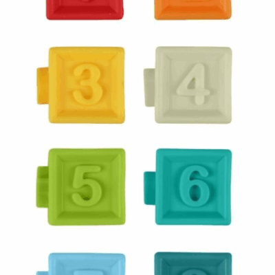 Akuku: Edukačné farebné kocky (8ks)