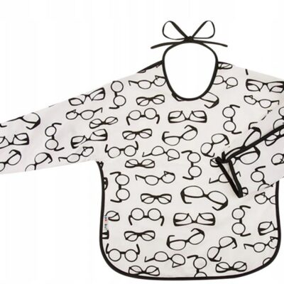 Akuku: Nepremokavý podbradník Okuliare (biely)