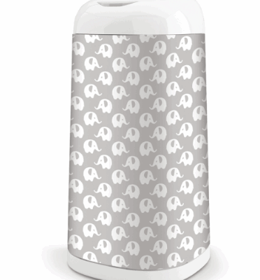 ANGELCARE: Kôš na plienky Dress Up Slony (sivý)