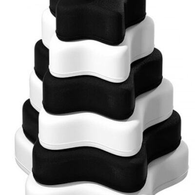 Baby in World: Silikónová veža Hviezdička B&W