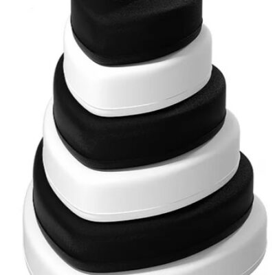 Baby in World: Silikónová veža Srdiečka B&W