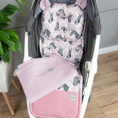 Baby Nellys: Set do kočíka s dekou Zebra