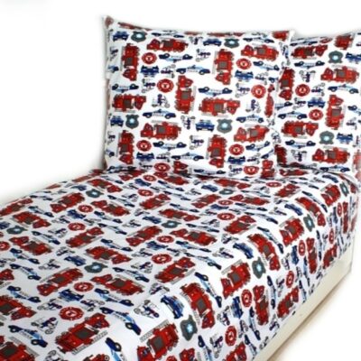 Baby Nellys Bavlněné obliečky - Policie, biele, 140 x 200/70 x 90