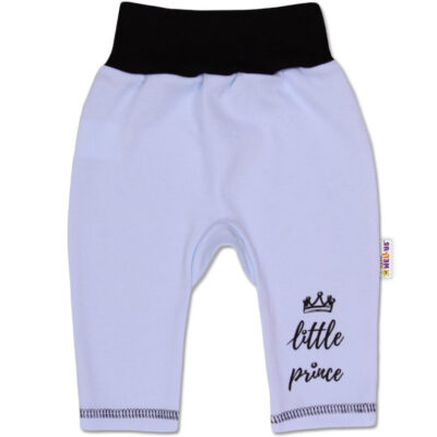 Baby Nellys Bavlnené tepláčky, Little Prince - modré, veľ. 68