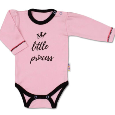 Baby Nellys Body dlhý rukáv, veľ. 68, ružové - Little Princess