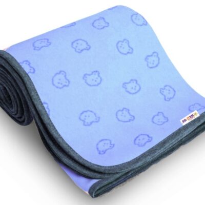 Baby Nellys: Celoročná deka Macko 100x120cm (modrá)