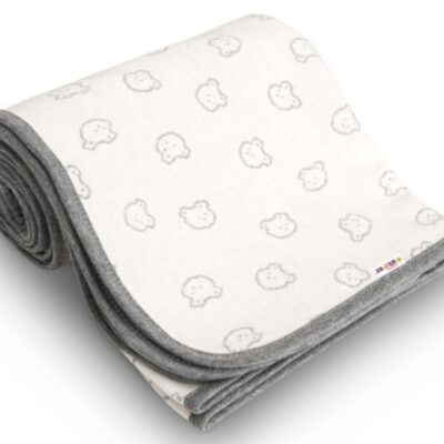 Baby Nellys: Celoročná deka Macko 100x120cm (sivá)