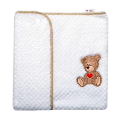 Baby Nellys: Deka Sweet Dreams TEDDY (biela)