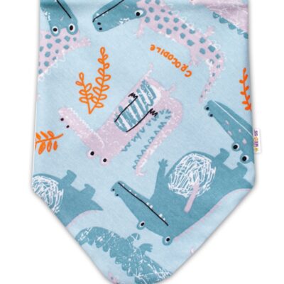 Baby Nellys: Detská šatka na krk Krokodíl Eda