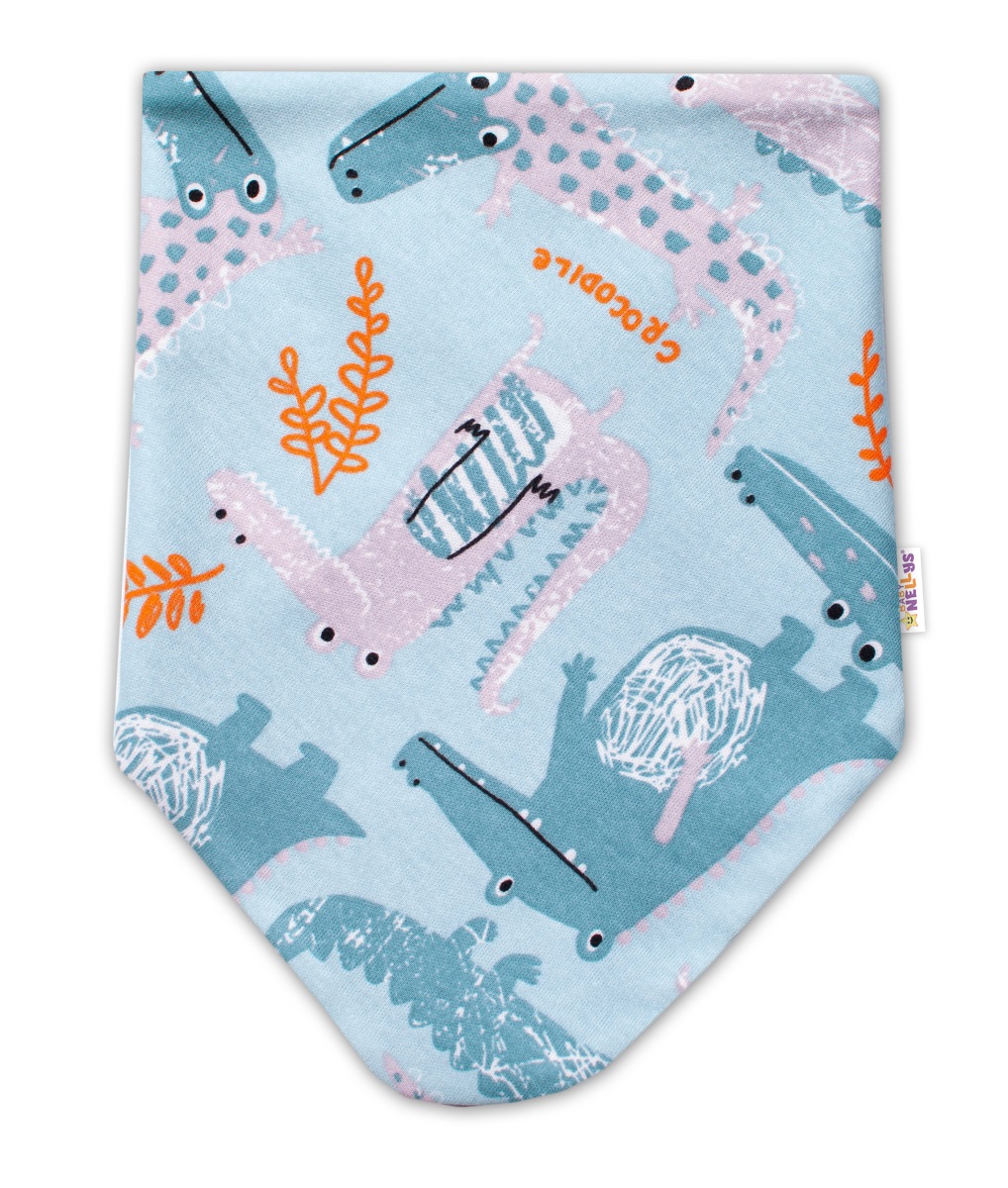 Baby Nellys: Detská šatka na krk Krokodíl Eda