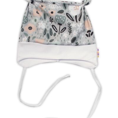 Baby Nellys Dojčenská čiapočka uzlíček na zaväzovanie - Palouček, mätová