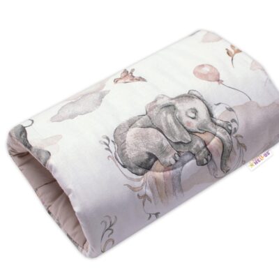Baby Nellys: Dojčiaci vankúš na ruku Slon a dúha