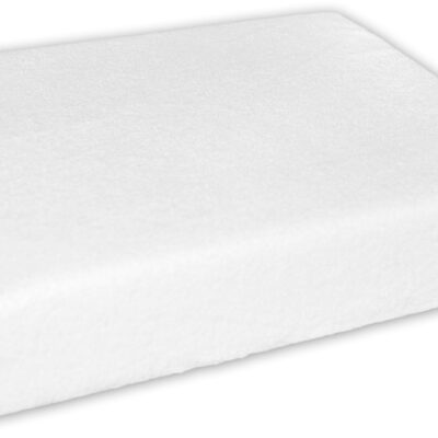 Baby Nellys: Froté prestieradlo do kočíka 75x35 (biele)