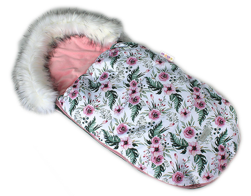 Baby Nellys: Fusak Velvet Winter Lux 105x55 Flowers