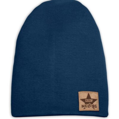 Baby Nellys Hand Made Jarná/jesenná bavlnená čiapka - dvojvrstvová, granátová, vel. 110