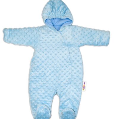 Baby Nellys Kombinézka / overal Minky, zateplená - sv. modrá, veľ. 74