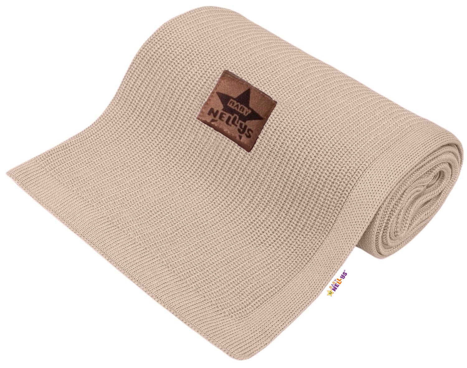 Baby Nellys Luxusná bambusová detská deka, 75x100 cm, béžová