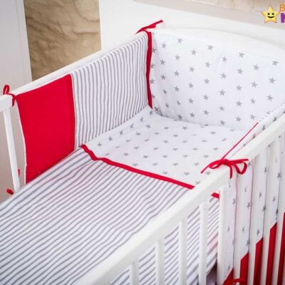 Baby Nellys Mantinel s obliečkami Stars be Love č. 10