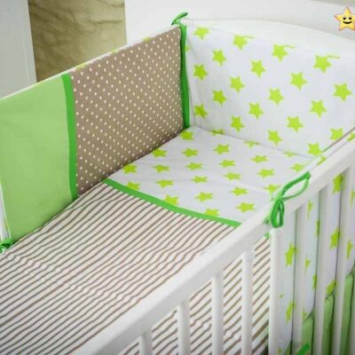 Baby Nellys Mantinel s obliečkami Stars be Love č. 3