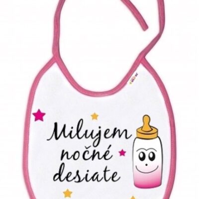 Baby Nellys: Podbradník Milujem nočné desiate (dievča)