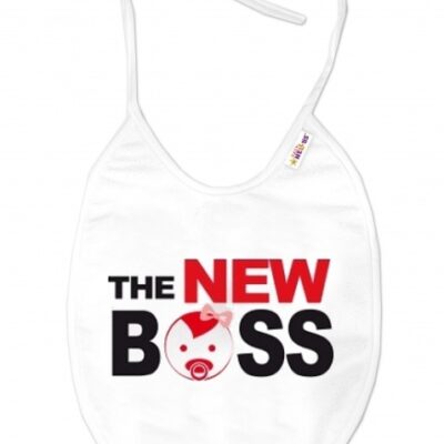 Baby Nellys: Podbradník The New Boss (biely)