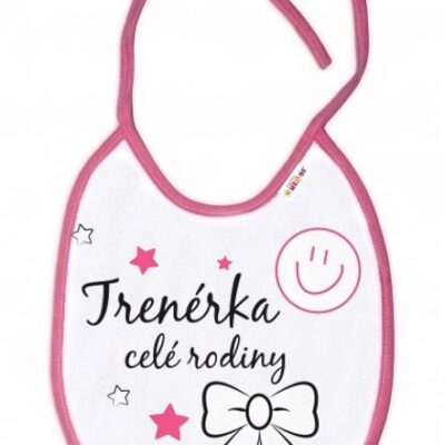 Baby Nellys: Podbradník Trénerka celej rodiny (ružový)