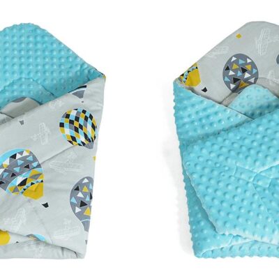 Baby Nellys: Zavinovačka Minky Balón (sv. modrá)