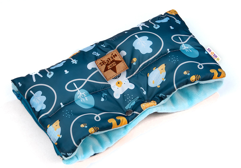 Baby Nellys: Rukávnik PREMIUM Forest (zeleno/modrý)