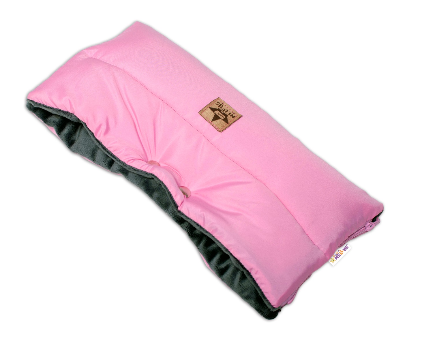 Baby Nellys: Rukávnik ku kočíku STYLE (sv. ružová)