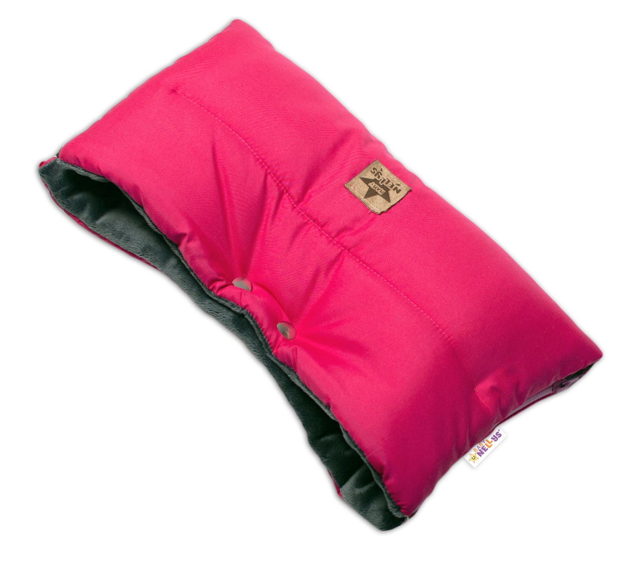 Baby Nellys: Rukávnik ku kočíku STYLE (amarantový)