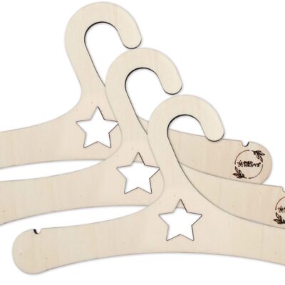 Baby Nellys: Sada detských vešiakov STAR (3ks)