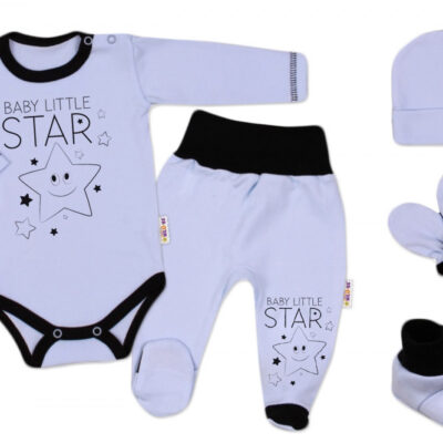 Baby Nellys Súpravička do pôrodnice Baby Little Star - modrá, veľ. 68
