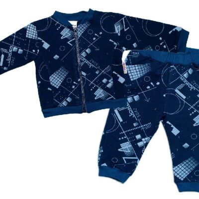 BABY NELLYS Tepláková súprava COOL, modrá