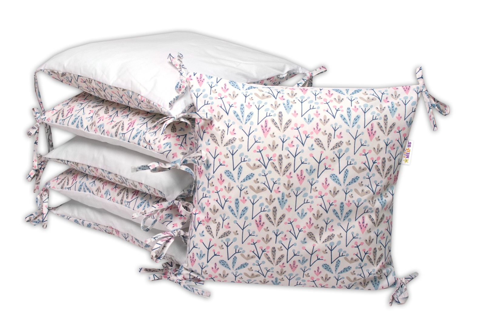 Baby Nellys: Vankúšikový mantinel Kalina (biely)