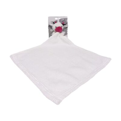 Baby Uterák s hračkou Kravička, 35x35cm