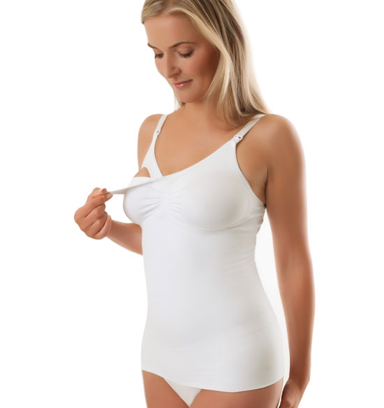 BabyOno: Biela dojčiaca košieľka (vel. L)