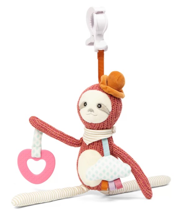 BabyOno: Závesná hračka Sloth Leon (púdrová/béžová)