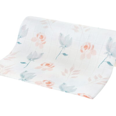 Bambusová plienka 75x75cm, lux, Kvety